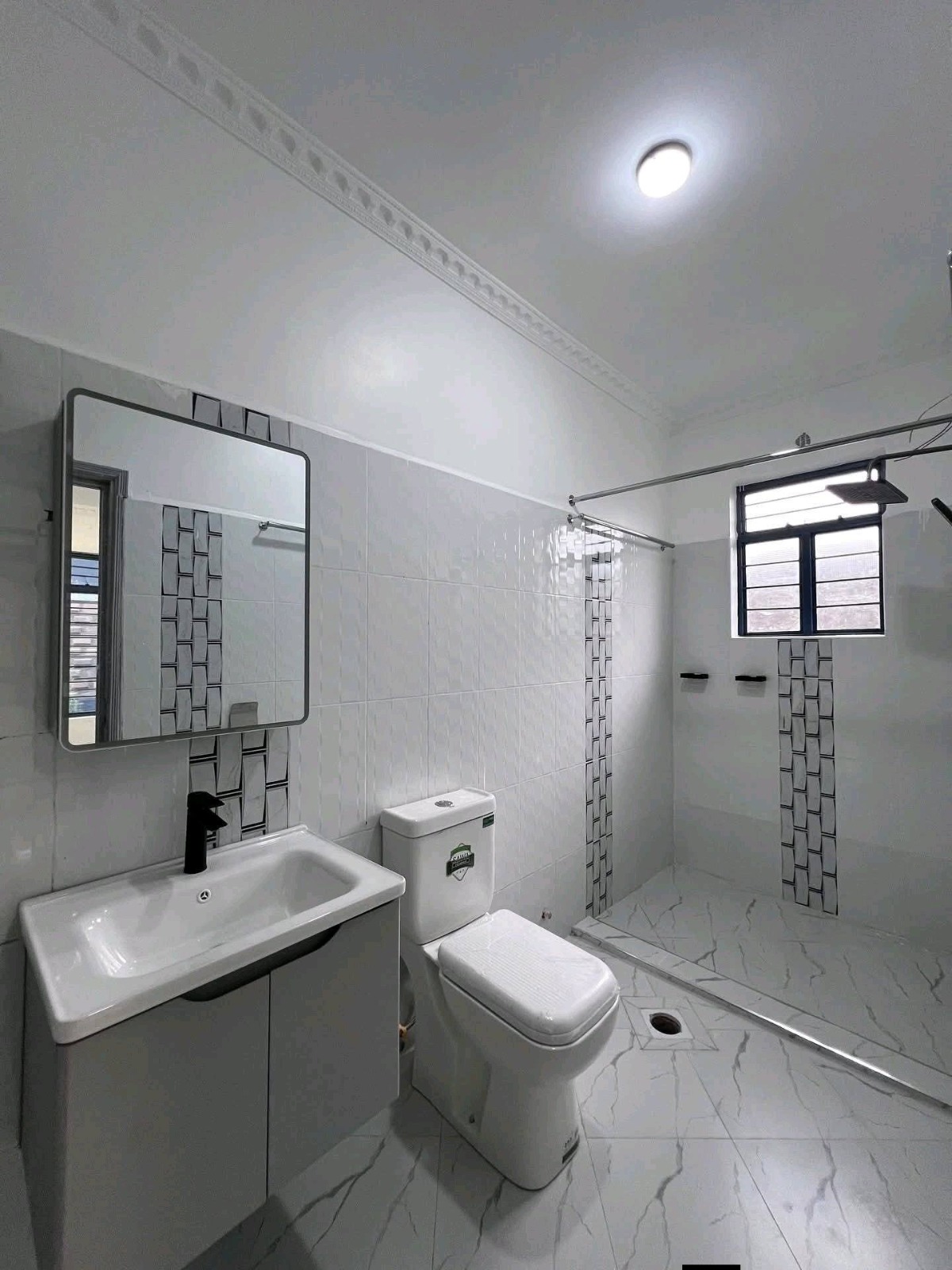 Vertical water supply lines routed to ceiling by Sabbaq Fannan Al Riyadh